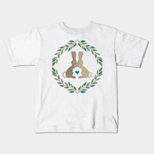 Kissing Bunnies Kids T-Shirt